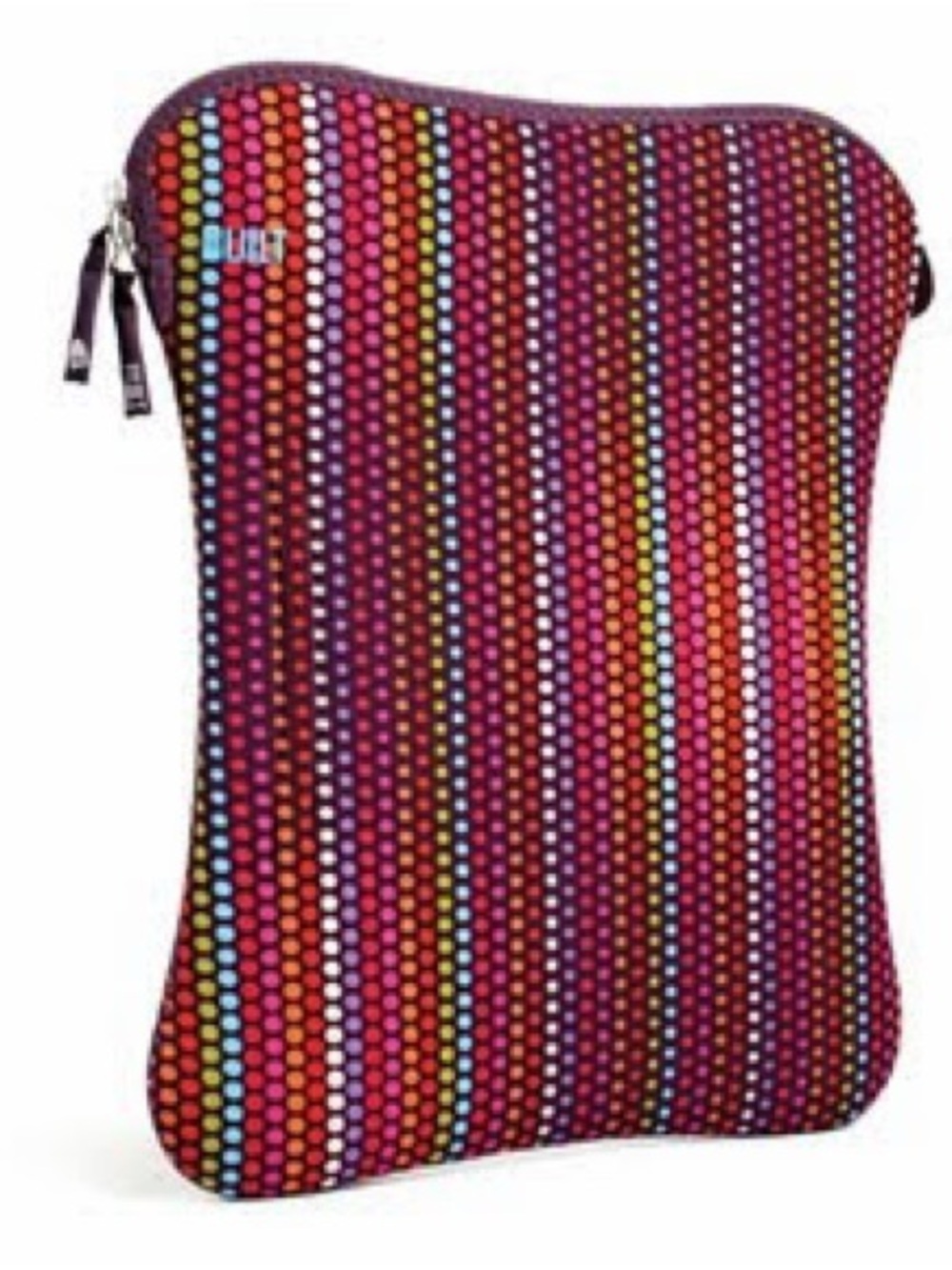 BUILT 17" Plus Neoprene Laptop Tablet Sleeve micro dot pink purple